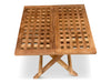 teak garden furniture folding picnic table 50x50x45